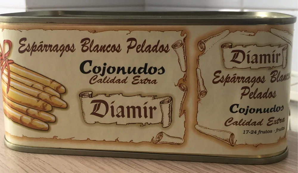 Esparragos blancos pelados