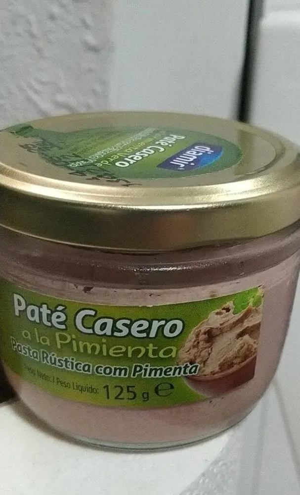 Paté casero a la pimienta verde