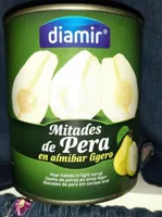 Diamir mitades de pera en almibar ligero