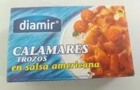 Calamares (trozos) en salsa americana