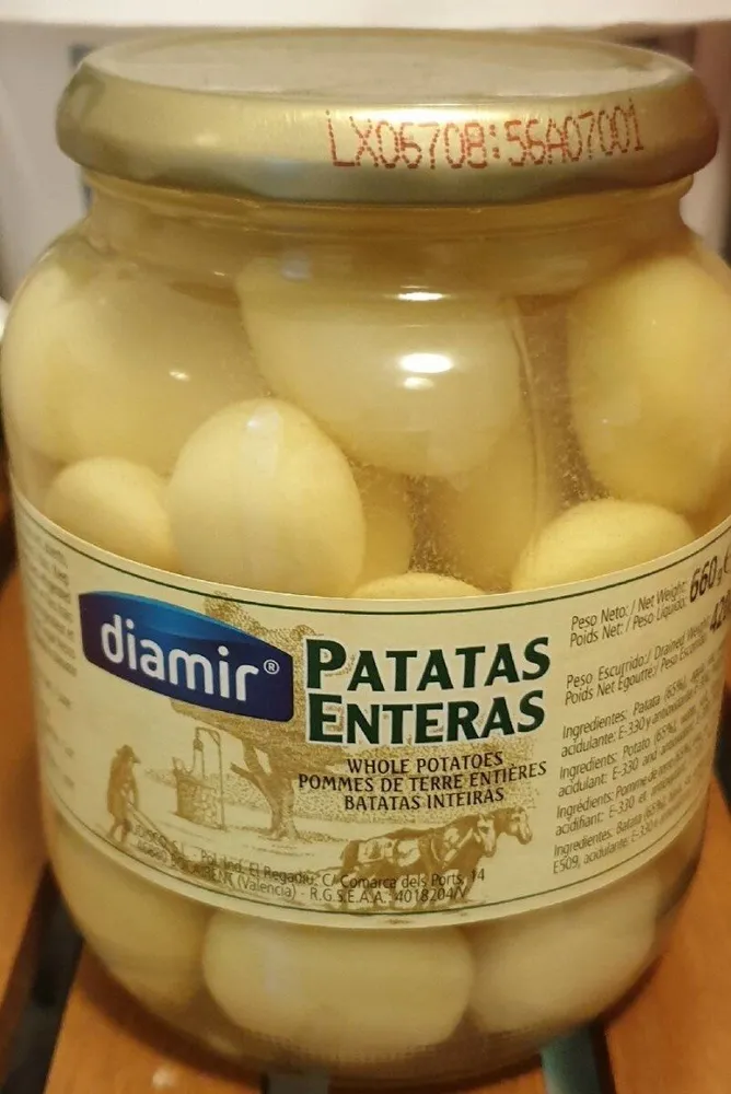 Patatas enteras