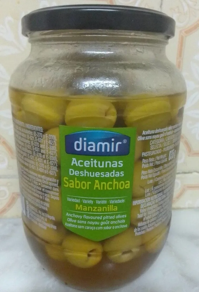 Aceitunas Deshuesadas Sabor Anchoa