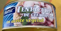 Tentánculos de Cefalópodos en aceite  vegetal