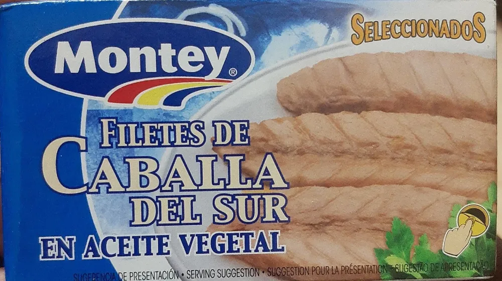 Filetes de caballa del sur en aceite vegetal