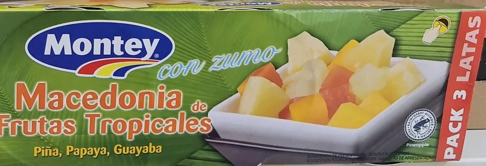 Macedonia de frutas tropicales