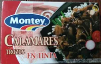 Calamares trozos en tinta