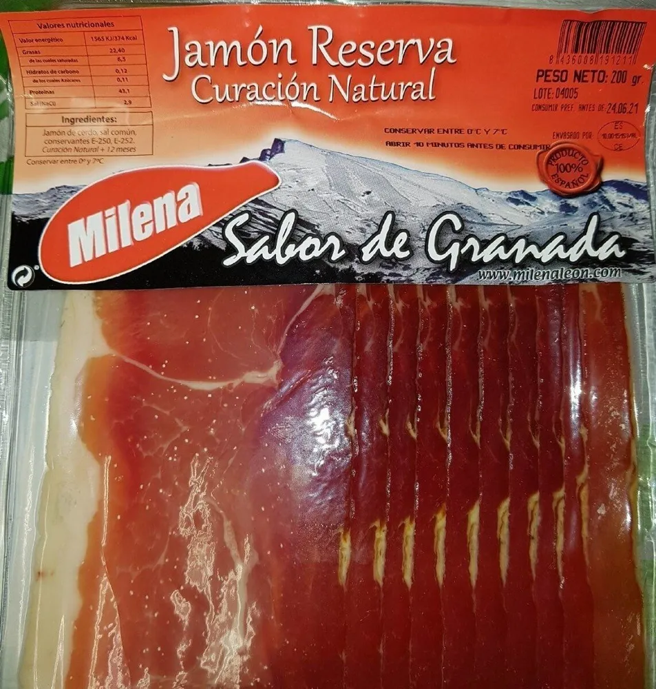 Jamón Reserva Curación Natural - Sabor de Granada