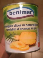 Pineapple slices in natural juices