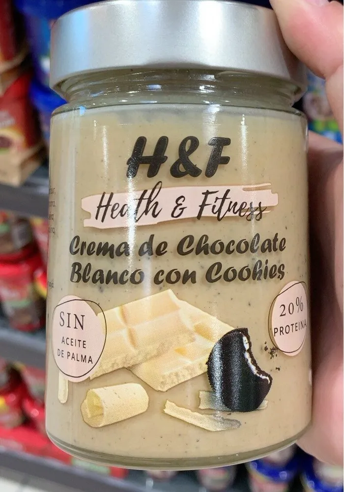 Crema de Chocolate Blanco con Cookies