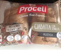 Ciabatta con semillas rústica