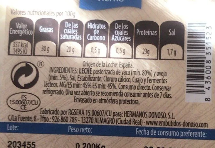 Queso de mezcla tierno