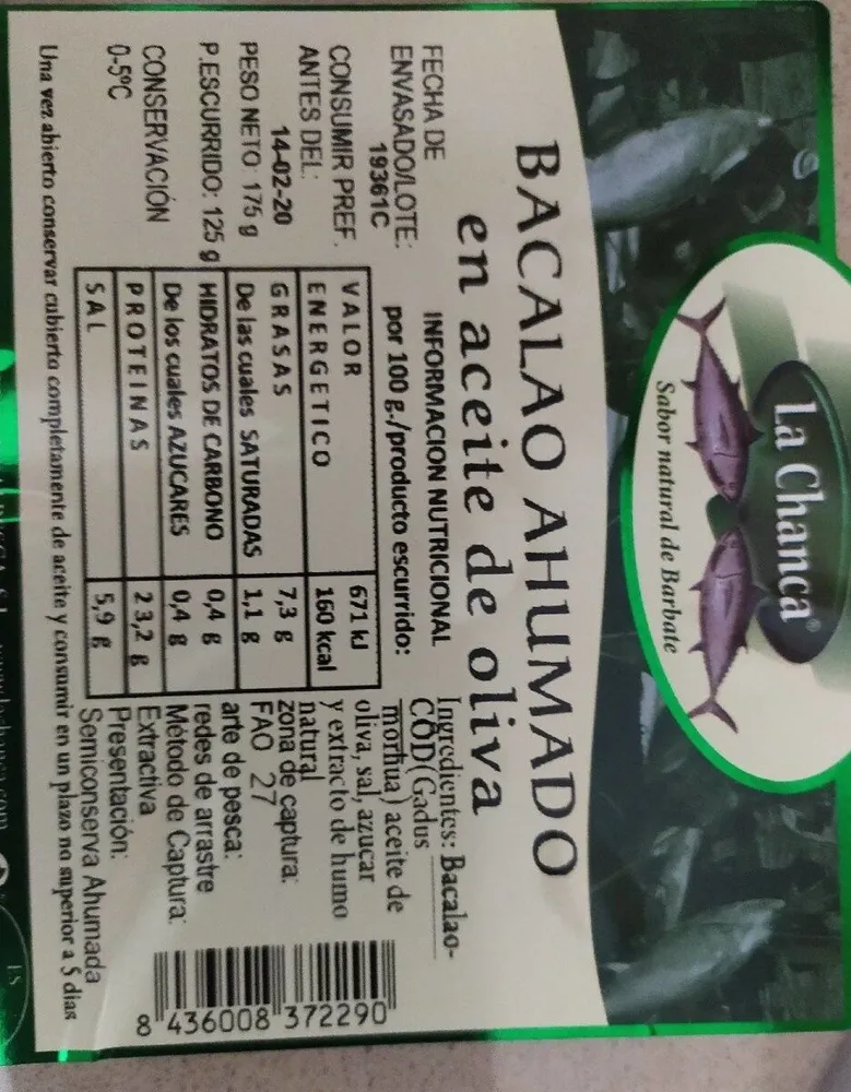 Bacalao ahumado