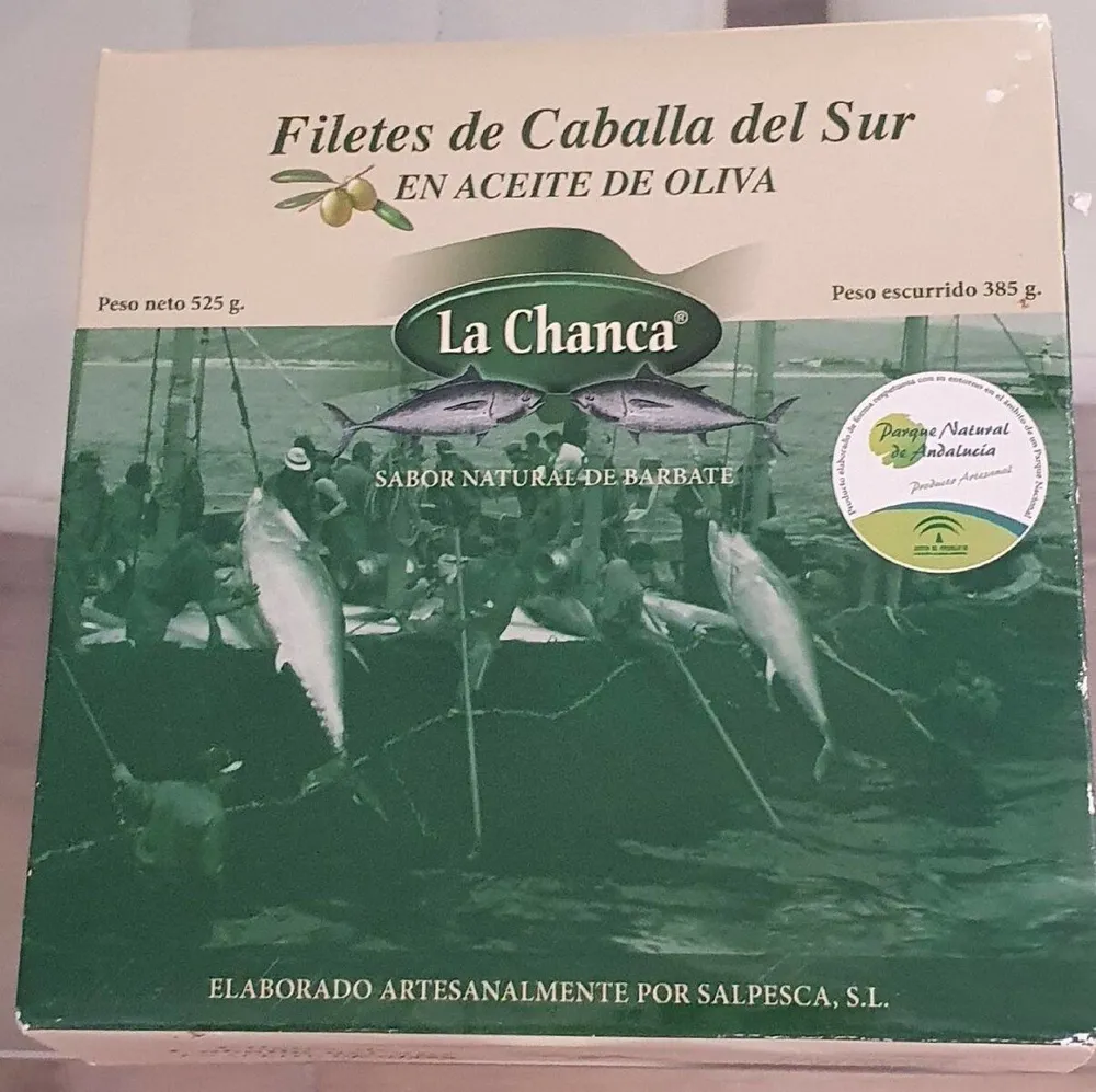 Filetes de caballa del Sur en aceite de oliva