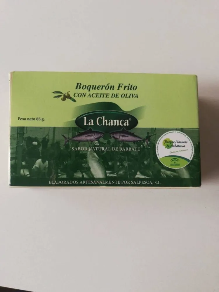 Boqueron frito con aceite de oliva