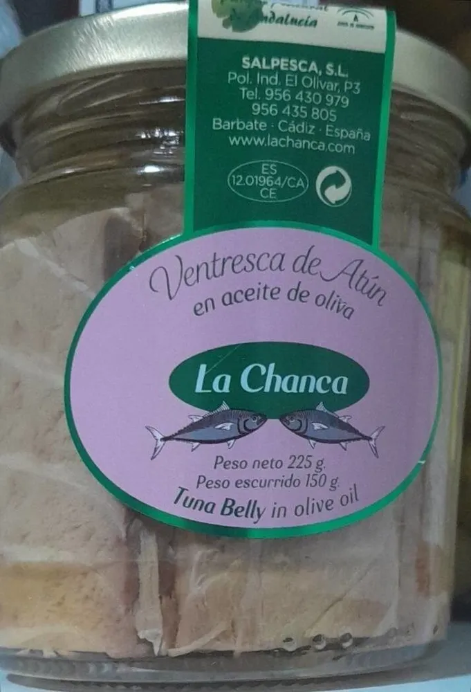 Ventresca de atún en aceite de oliva