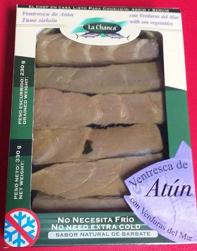 Ventresca de Atun con verduras de mar