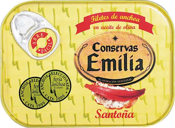 Filetes de anchoa del cantábrico aceite de oliva