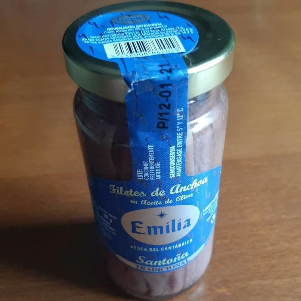 Anchoa En Aceite D. oliva 190 Gr. emilia