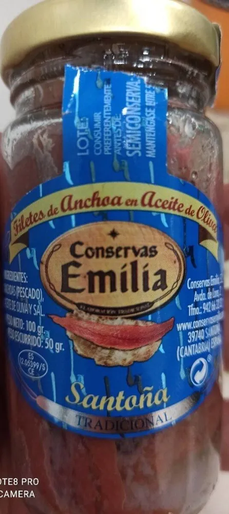 Filetes de anchoa en aceite de oliva