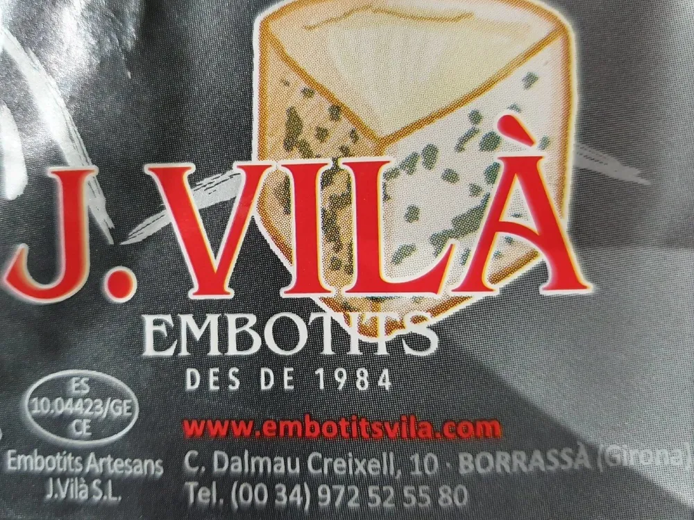 Salchichon avec fromage bleu