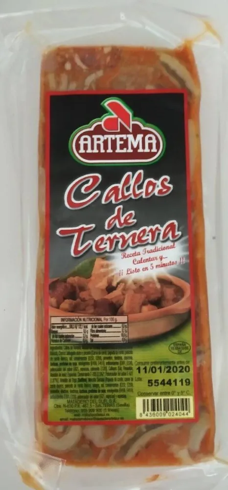 Callos de ternera
