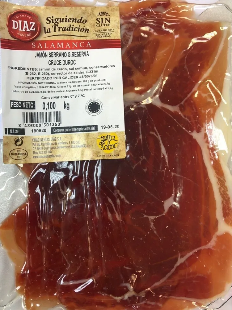 Jamón Serrano G.Reserva cruce Duroc