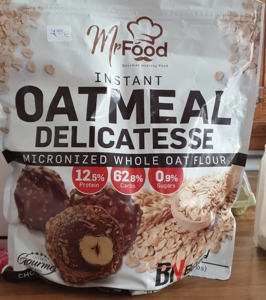 Instant oatmeal delicatesse