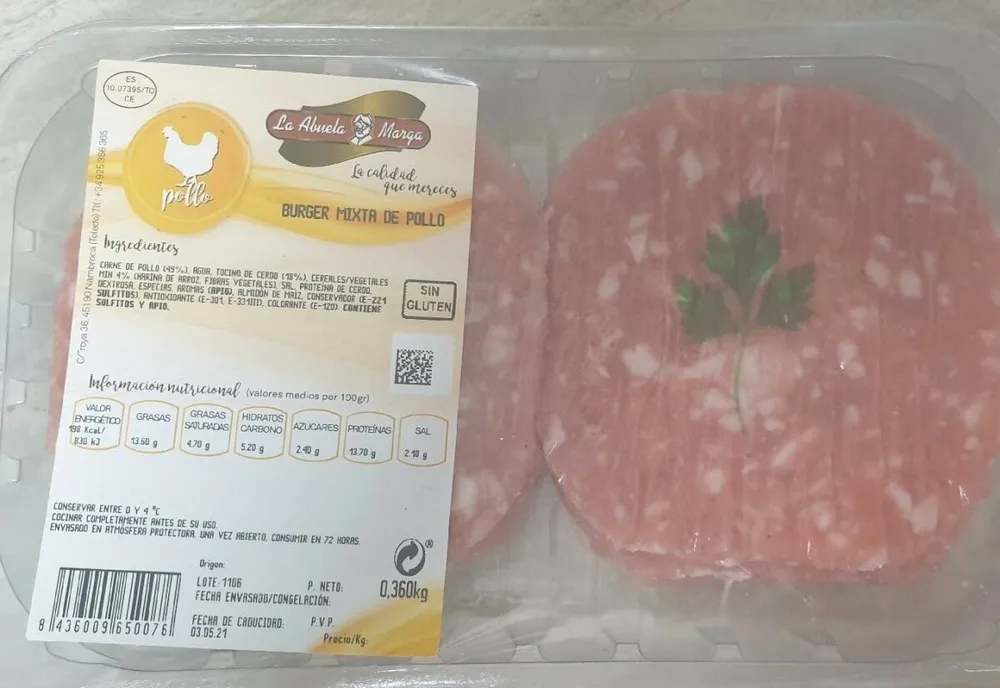 Burger mixta de pollo