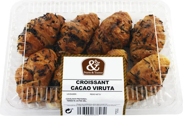 Croissants con virutas de cacao
