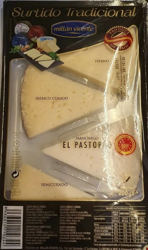 Surtido tradicional quesos "El pastoreo"