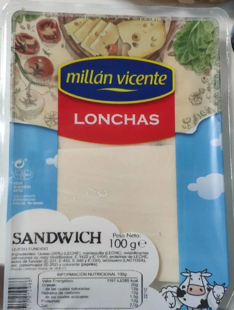 Queso lonchas