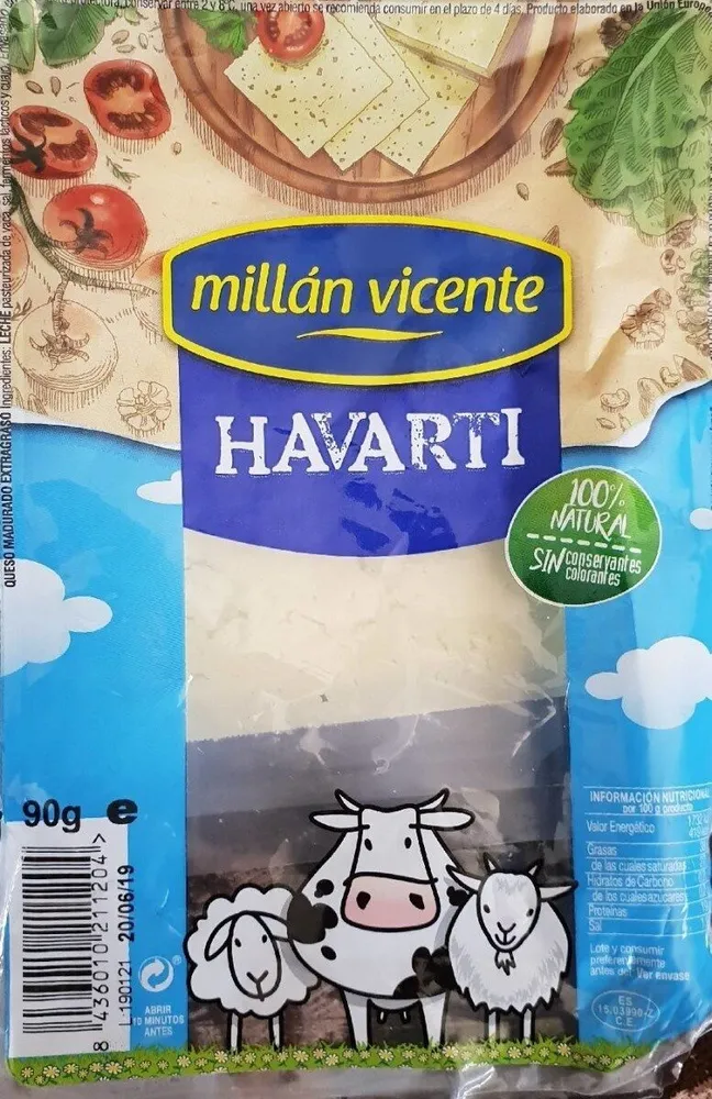 Queso Havarti Lonchas