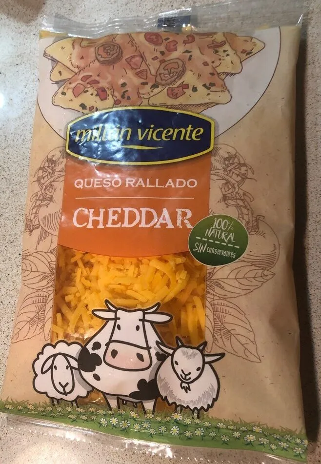 Queso rallado cheddar