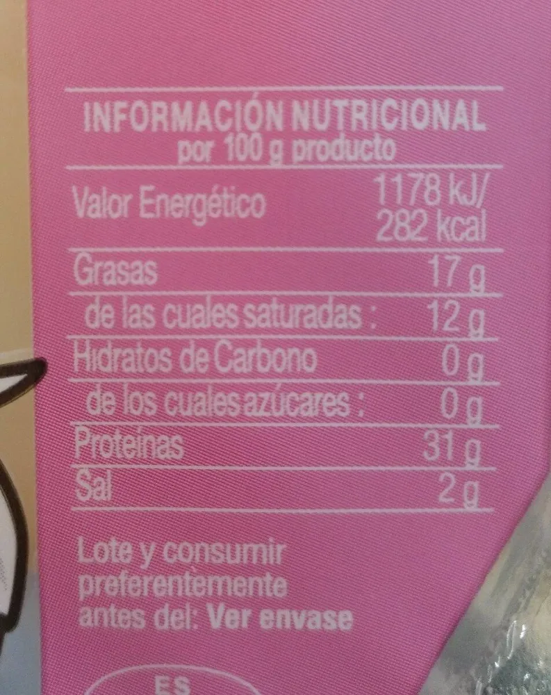 Queso edam light natural lonchas