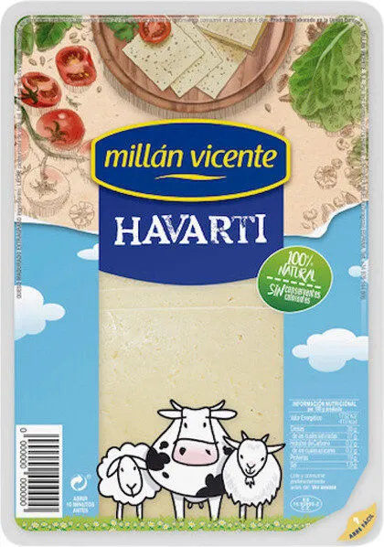 Queso havarti natural lonchas