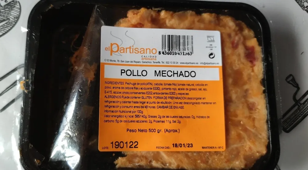 Pollo mechado
