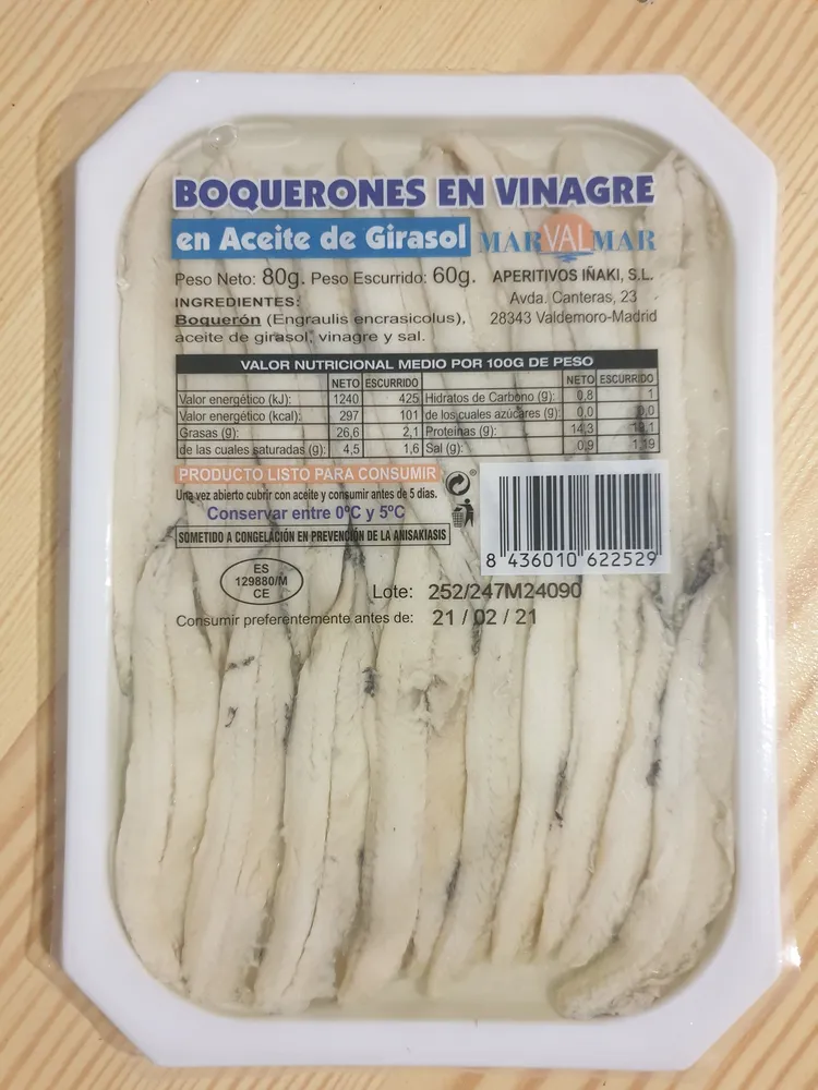 Boquerones en vinagre