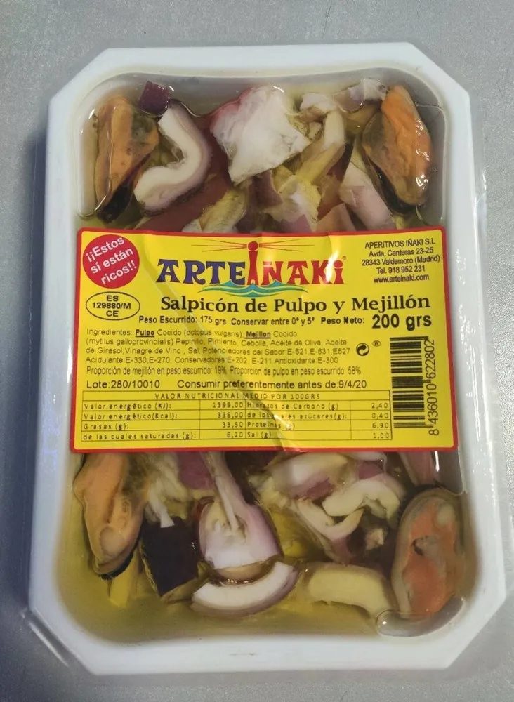 Salpicón de pulpo y mejillón