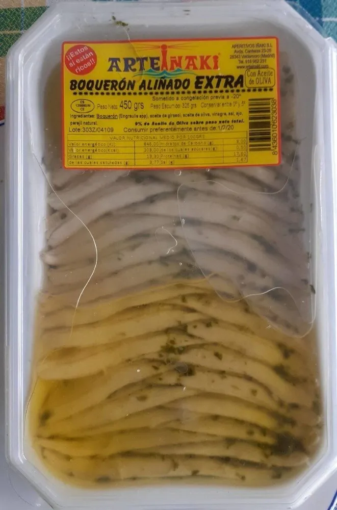 Boquerón aliñado extra