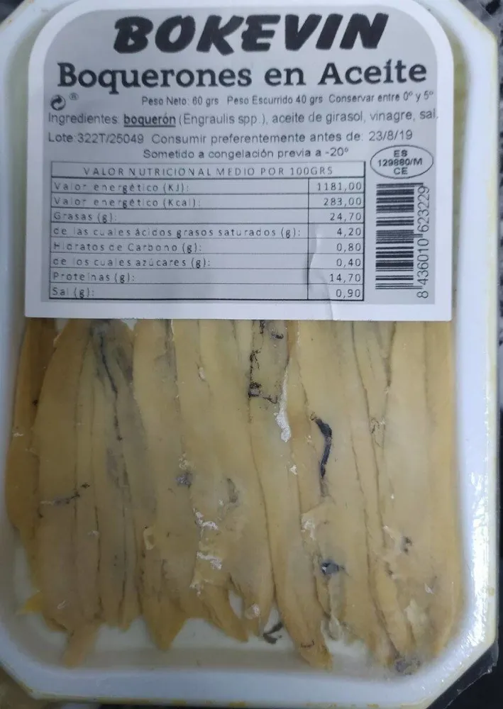 Boquerones en aceite