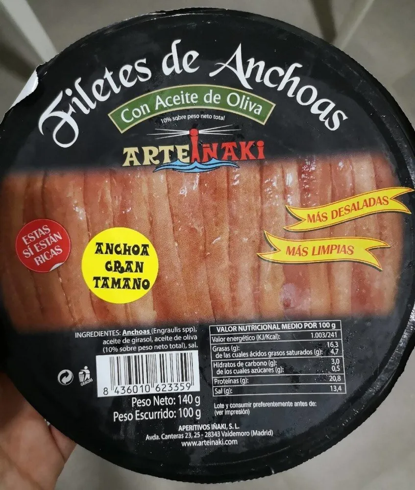 Filetes de anchoas