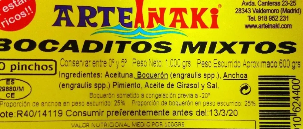 Bocaditos mixtos
