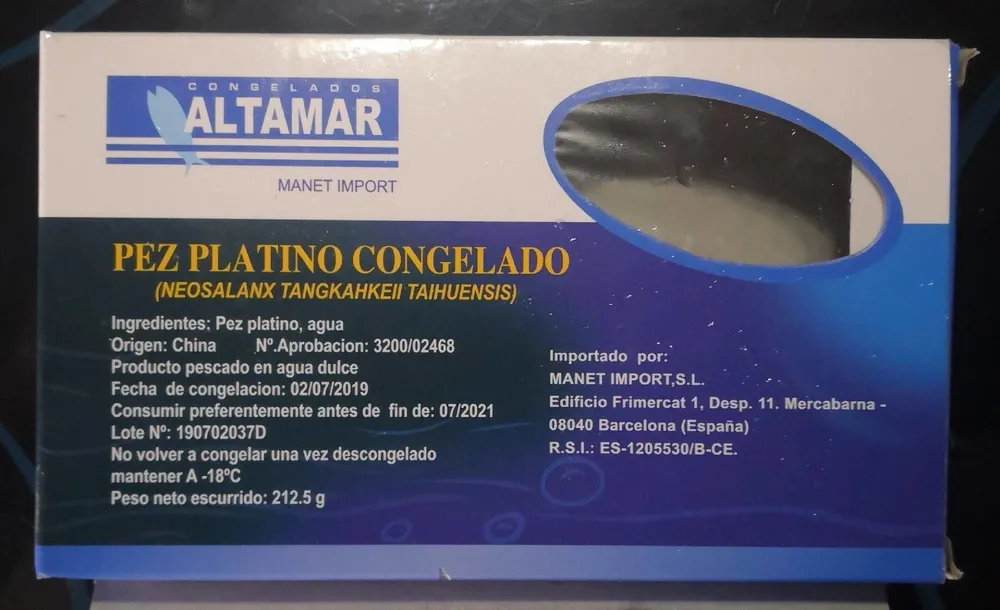 Pez platino (falso chanquete)