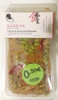 Fideos de soja con verduras