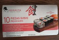 10 piezas sushi
