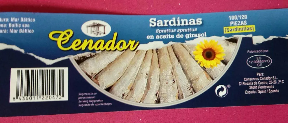 Sardinas en aceite de girasol