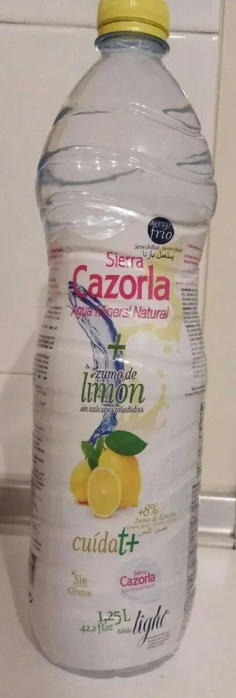 Agua mineral + zumo de limón