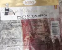 Paleta de cebo ibérica