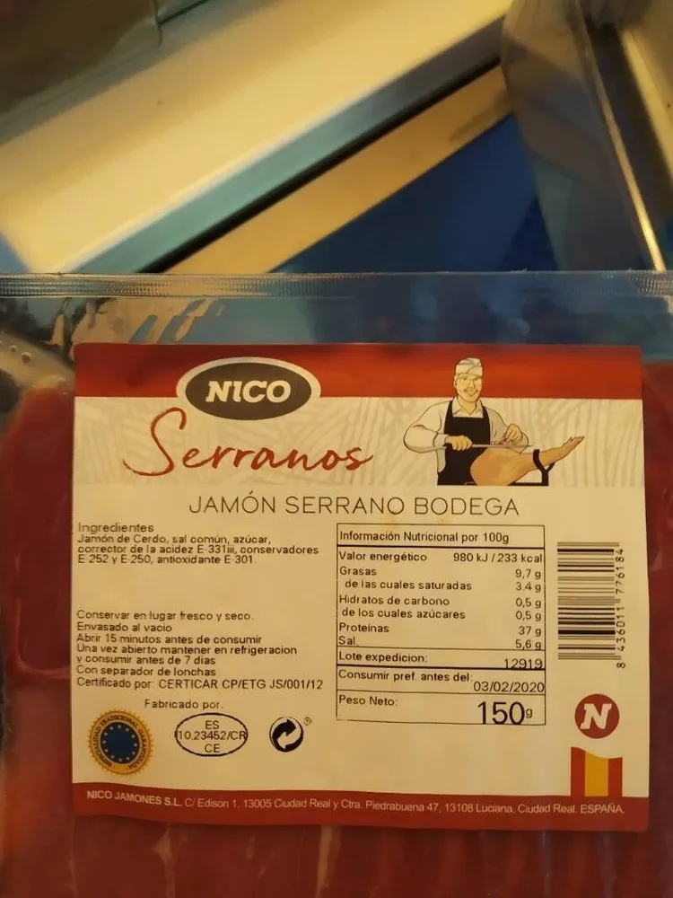 Jamón Serrano BODEGA