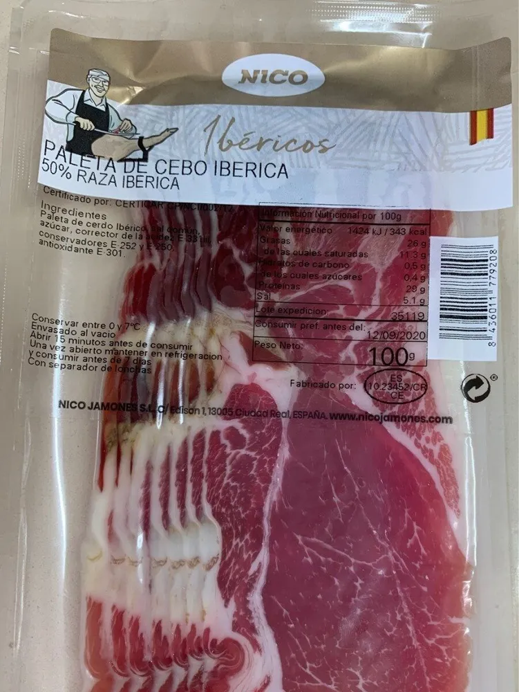 Paleta de Cebo Iberica